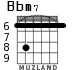 Bbm7 for guitar - option 4