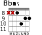 Bbm7 for guitar - option 6