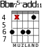Bbm75-add11 for guitar - option 2