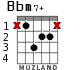 Bbm7+ for guitar - option 2
