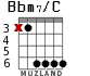 Bbm7/C for guitar - option 1