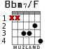 Bbm7/F for guitar - option 3