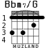 Bbm7/G for guitar