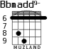 Bbmadd9- for guitar - option 4