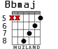 Bbmaj for guitar - option 4