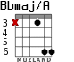 Bbmaj/A for guitar - option 5