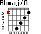 Bbmaj/A for guitar - option 8