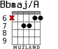 Bbmaj/A for guitar - option 9