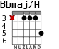 Bbmaj/A for guitar - option 1