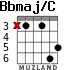 Bbmaj/C for guitar - option 3