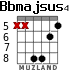 Bbmajsus4 for guitar - option 2