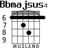 Bbmajsus4 for guitar - option 3