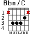 Bbm/C for guitar - option 2