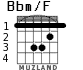 Bbm/F for guitar - option 1
