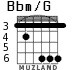 Bbm/G for guitar - option 3
