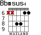 Bbmsus4 for guitar - option 4