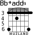 Bb+add9 for guitar - option 2