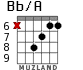 Bb/A for guitar - option 6