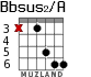 Bbsus2/A for guitar - option 2
