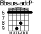 Bbsus4add9- for guitar - option 4