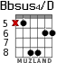 Bbsus4/D for guitar - option 3