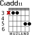C6add11 for guitar - option 1
