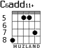C6add11+ for guitar - option 4