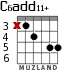 C6add11+ for guitar - option 1