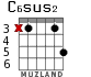 C6sus2 for guitar - option 1