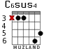C6sus4 for guitar - option 1