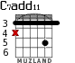 C7add11 for guitar - option 2