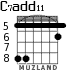 C7add11 for guitar - option 4