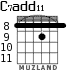 C7add11 for guitar - option 5