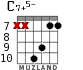 C7+5- for guitar - option 5