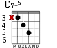 C7+5- for guitar - option 1