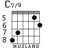 C7/9 for guitar - option 5
