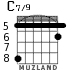 C7/9 for guitar - option 6