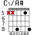 C7/A# for guitar - option 5