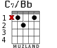 C7/Bb for guitar - option 1