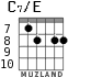 C7/E for guitar - option 6