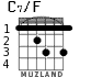 C7/F for guitar - option 1