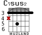 C7sus2 for guitar - option 4