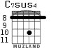 C7sus4 for guitar - option 3