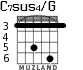 C7sus4/G for guitar - option 1