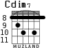Cdim7 for guitar - option 4