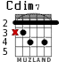Cdim7 for guitar - option 1