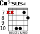 Cm5-sus4 for guitar - option 2