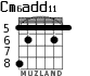 Cm6add11 for guitar - option 2