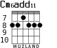 Cm6add11 for guitar - option 3