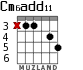 Cm6add11 for guitar - option 1